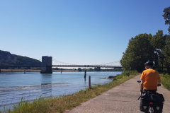 Rhône-Radweg 2026 – 3. Etappe von Le Pouzin nach Mornas mit Eindrücken der Strecke, Sehenswürdigkeiten, Pausen und Landschaft entlang der ViaRhôna
