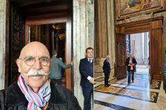 Auf dem Weg in den Petersdom durch die Heilige Pforte. Romreise mit Andreas Englisch 2025.  Durch die Heilige Pforte, Sündenvergebung