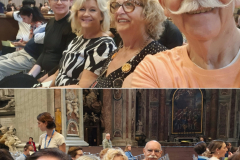 Im Petersdom. Messe mit Papst Leo XIV.  Romreise mit Andreas Englisch 2025. Geballte Vorfreude