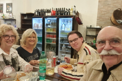 Abendessen in der Osteria Porta Castello Inn. Romreise mit Andreas Englisch 2025