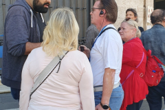 Romreise mit Andreas Englisch 2025. Fahrt zur Kapelle Sancta Sanctorum