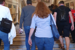 Romreise mit Andreas Englisch 2025. Fahrt zur Kapelle Sancta Sanctorum