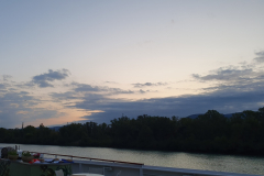 Flusskreuzfahrt Etappe 9 – Morgenstimmung auf der Rhône vor Tournon, A-Rosa Stella