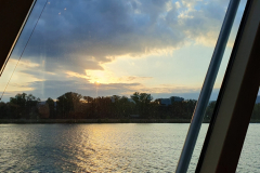 Flusskreuzfahrt Etappe 9 – Morgenstimmung auf der Rhône vor Tournon, A-Rosa Stella