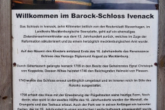 Informationstafel zum Schlosses Ivenack