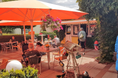Terrasse im Café am Markt in Stavenhagen