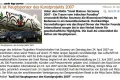 offizieller Pressebericht von Audi, dem Hauptsponsor der Royal Dinner-Gala 2007 auf der Mainau.
