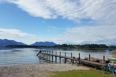 Bootssteg bei Radtour am Chiemsee im Chiemgau, September 2025, Tag  2