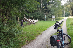 Peter sucht erfolglos Pilze Radtour am Chiemsee im Chiemgau, September 2025, Tag 3