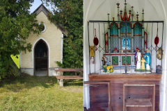 Innehalten an der Klinger-Kapelle. Radtour am Chiemsee im Chiemgau, September 2025, Tag 3