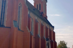 Pfarrkirche St. Nikolaus in Übersee. Radtour am Chiemsee im Chiemgau, September 2025, Tag 3