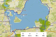 Geplante Radtour am Chiemsee im Chiemgau, September 2025, Tag 1