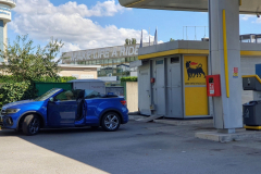 Côte d’Azur Rückreise Turin. Auf der Autobahn in Italien, Ankunft in Turin.  Orientierungspause