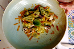 Côte d’Azur Rückreise Turin, Leckere Meeresfrüchte im Restaurant Clapsy Torino