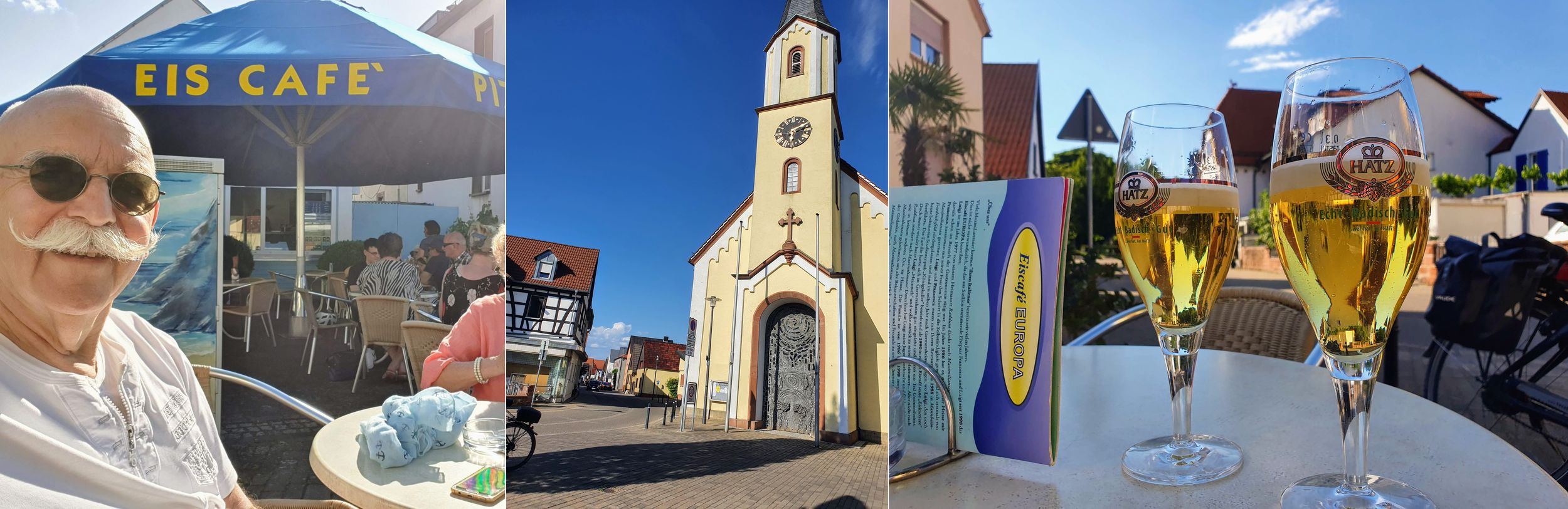 Am Kirchenplatz in Wörth gab es nur Radler zu trinken