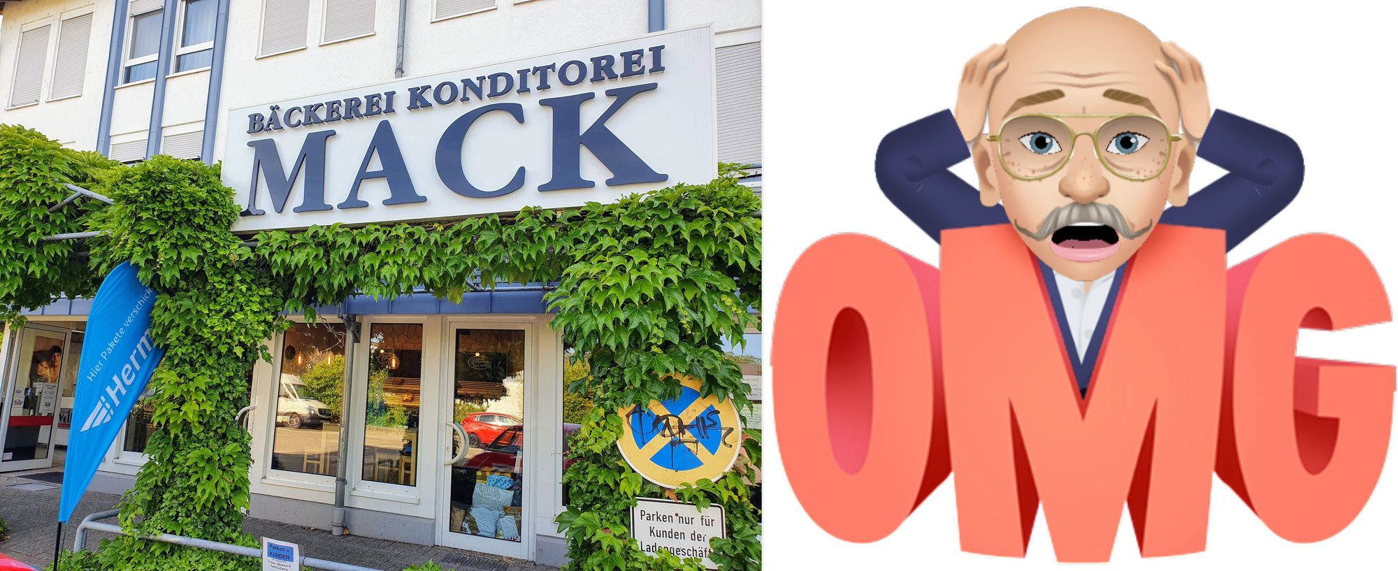 Hermes Shop in Bäckerei Mack Leopoldshafen