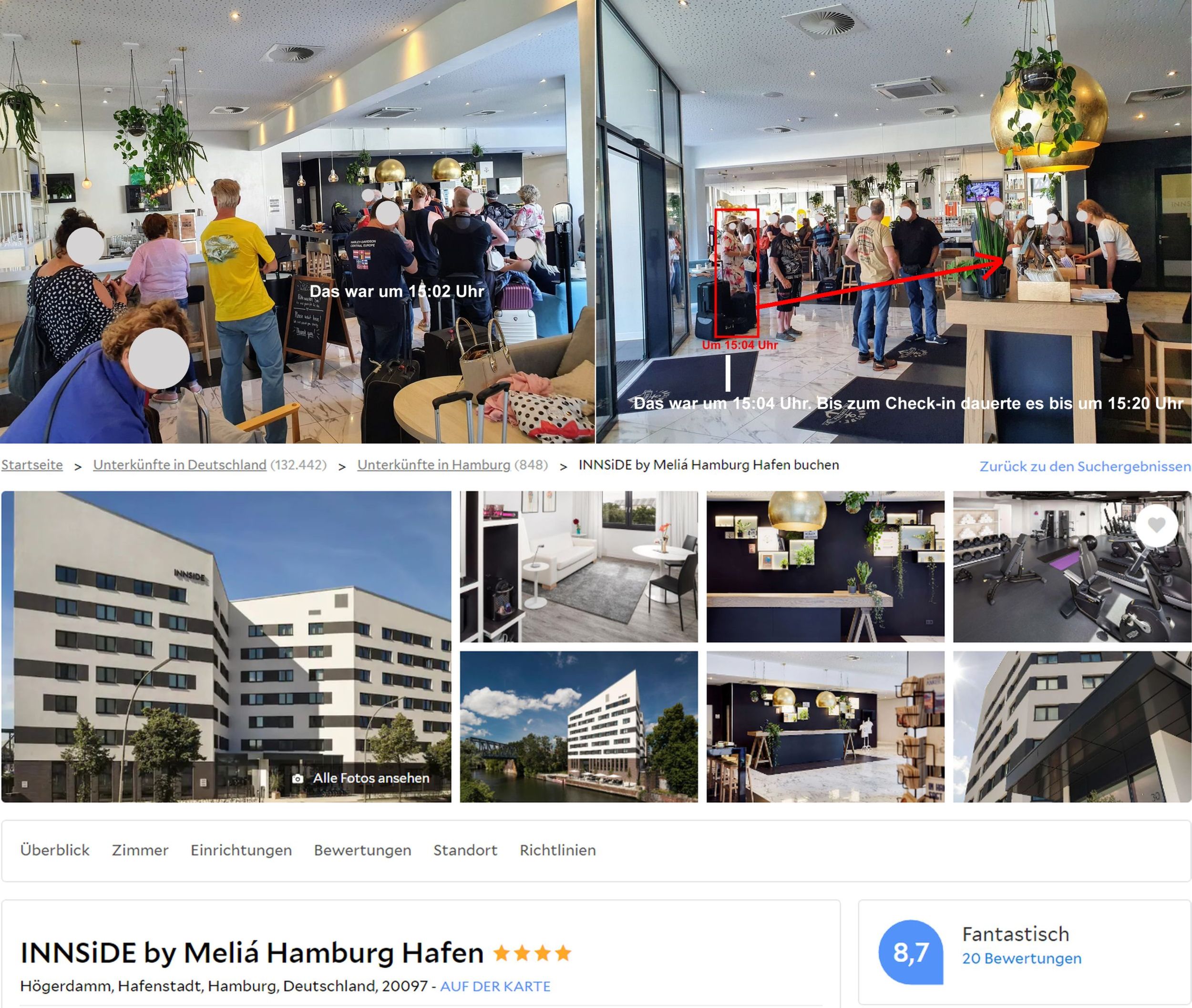 Chaotischer Check-in