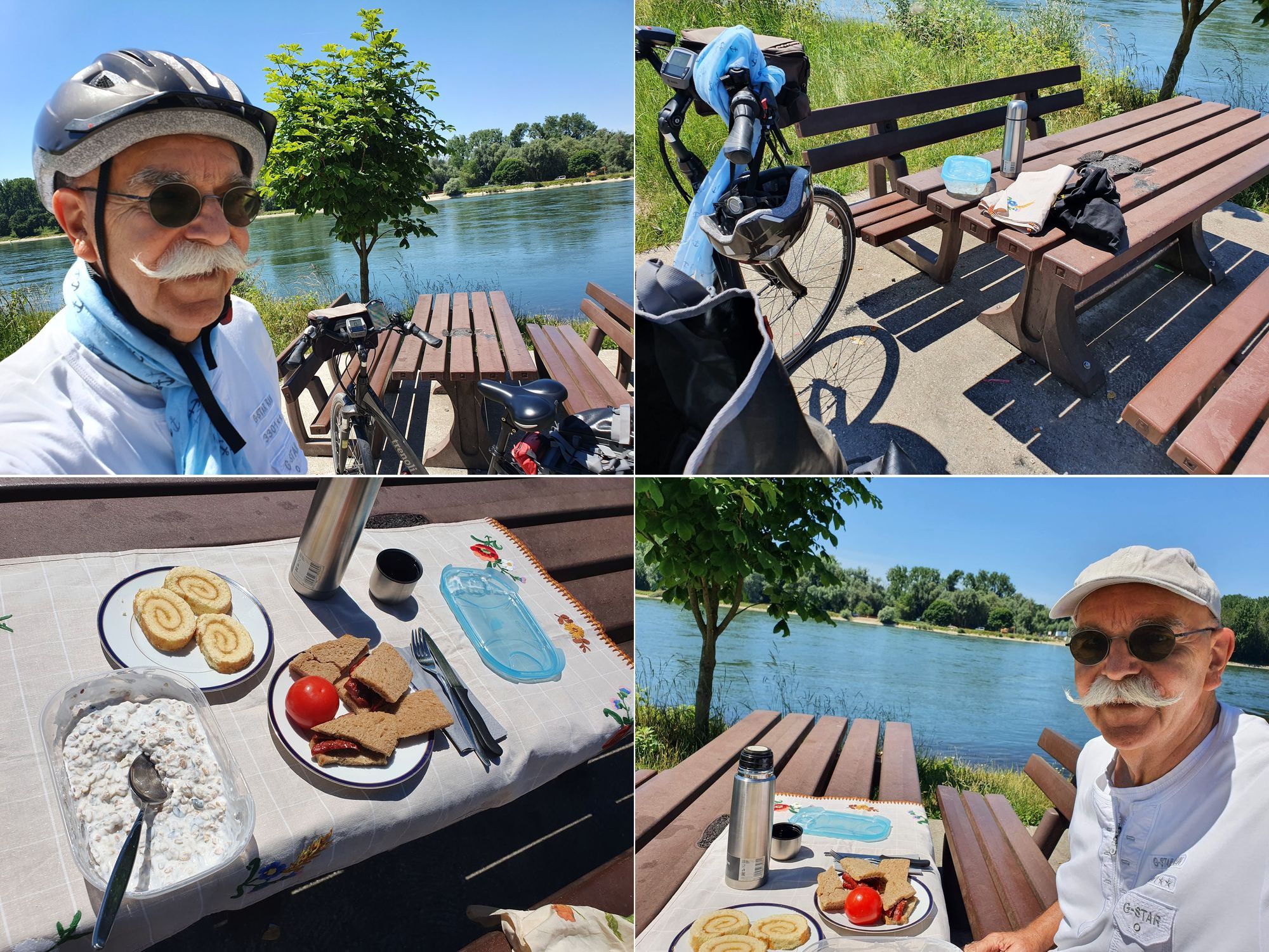 sonniges Radlerfrühstück