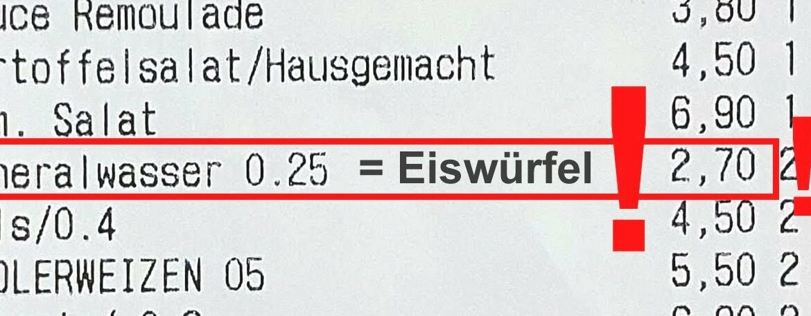 Eiswürfel für € 2,70