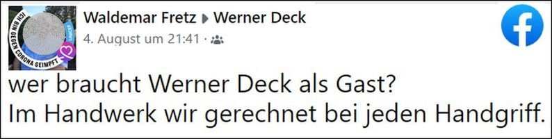 Waldemar Fretz ehem DEHOGA Eiswürfel Werner Deck