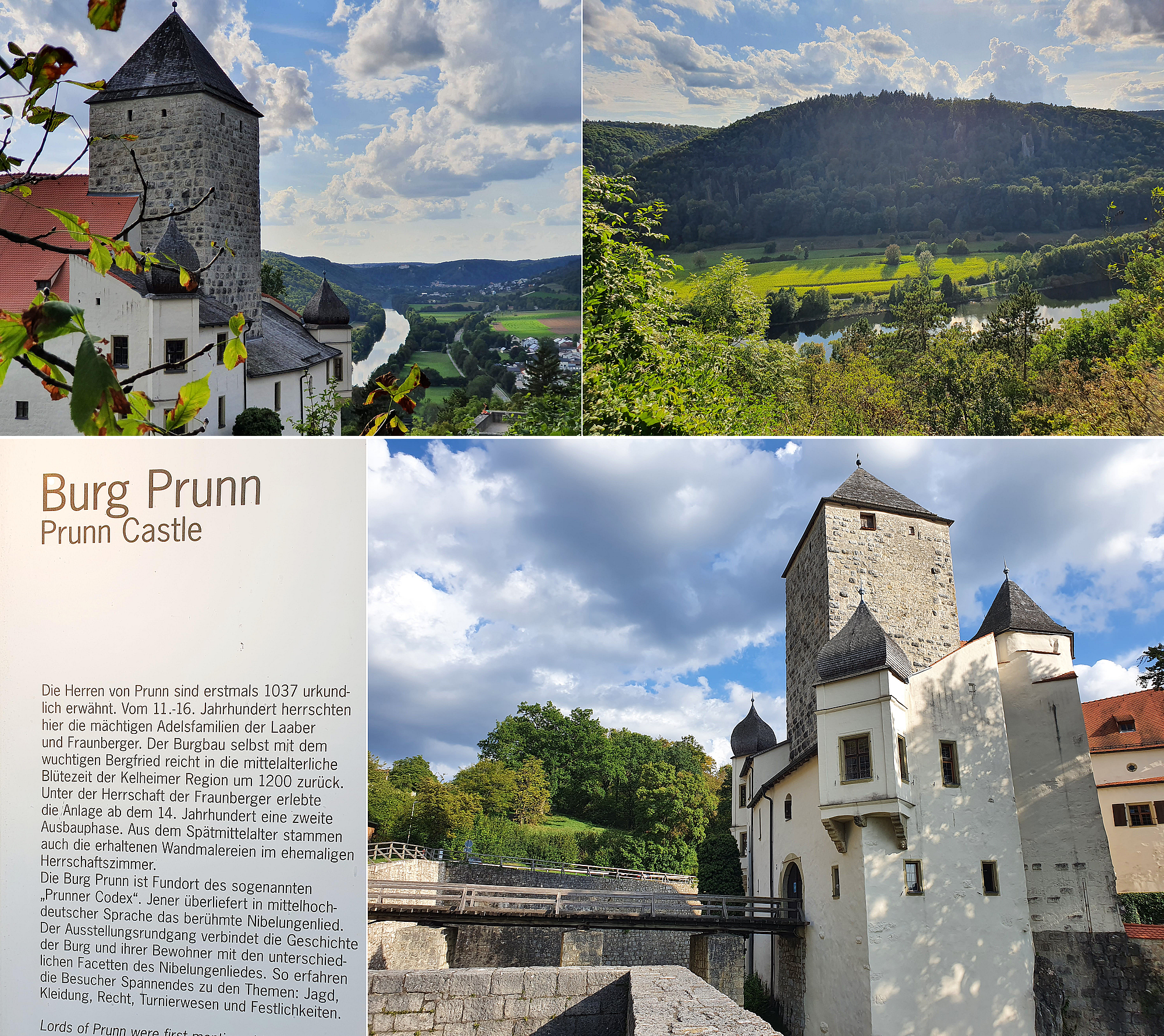  Besuch der Burg Prunn mit Blick auf die Donau