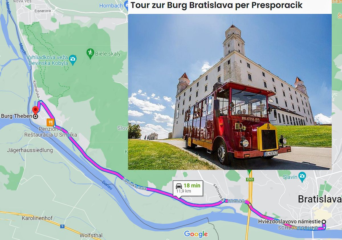 Sehenswürdigkeiten Bratislava mit dem Bus