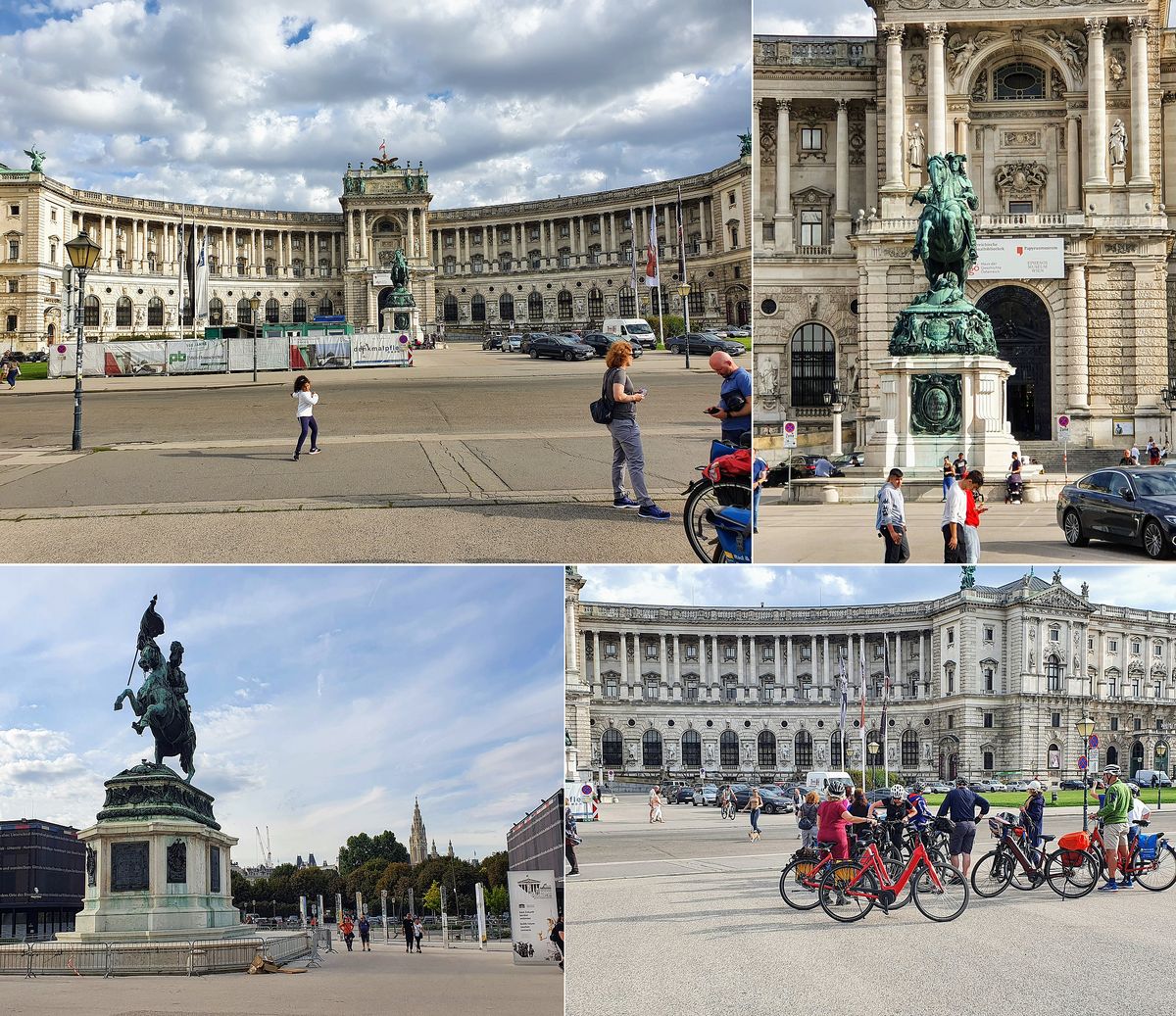 Reiterstatuen Prinz Eugen und Erzherzog Karl am Heldenplatz in Wien