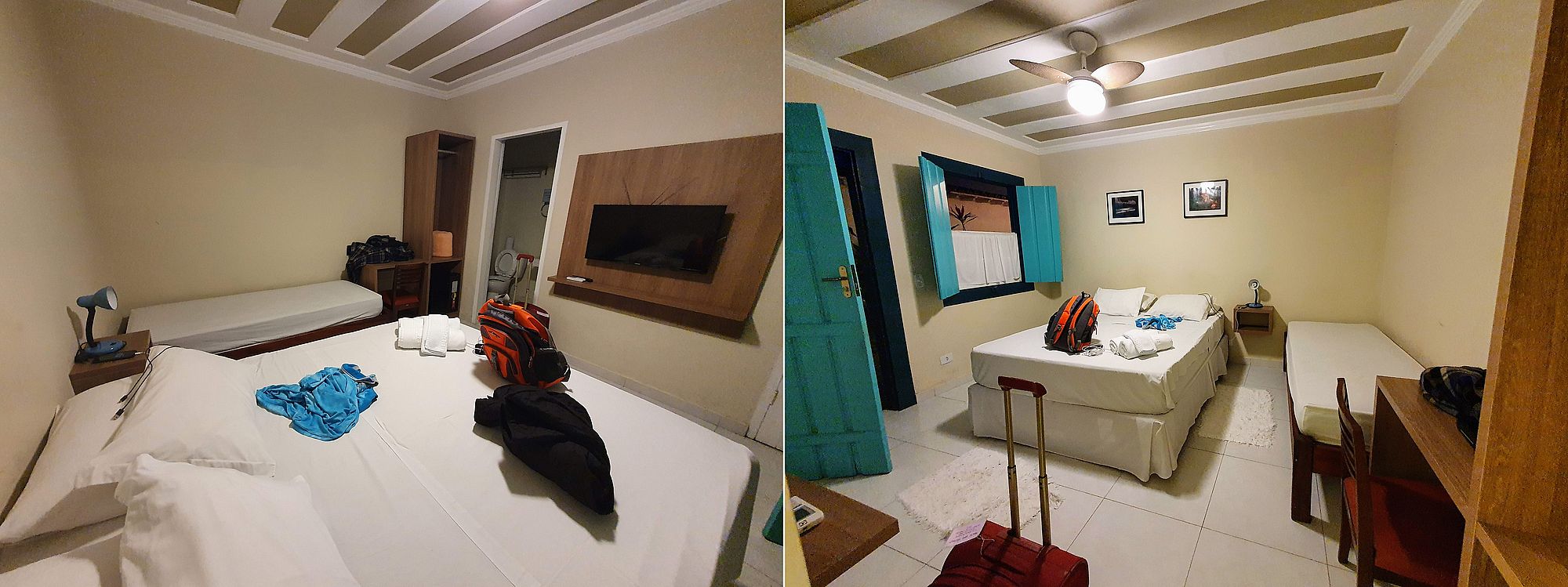 Die Zimmer der Pousada Vila do Porto in Paraty