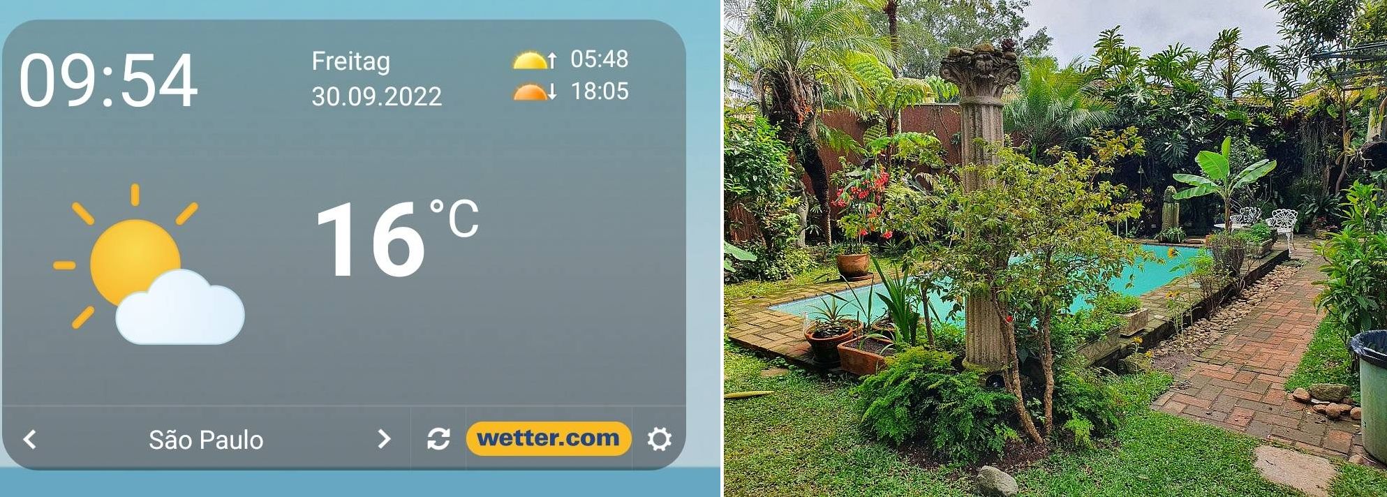 Es wird etwas wärmer in Sao Paulo