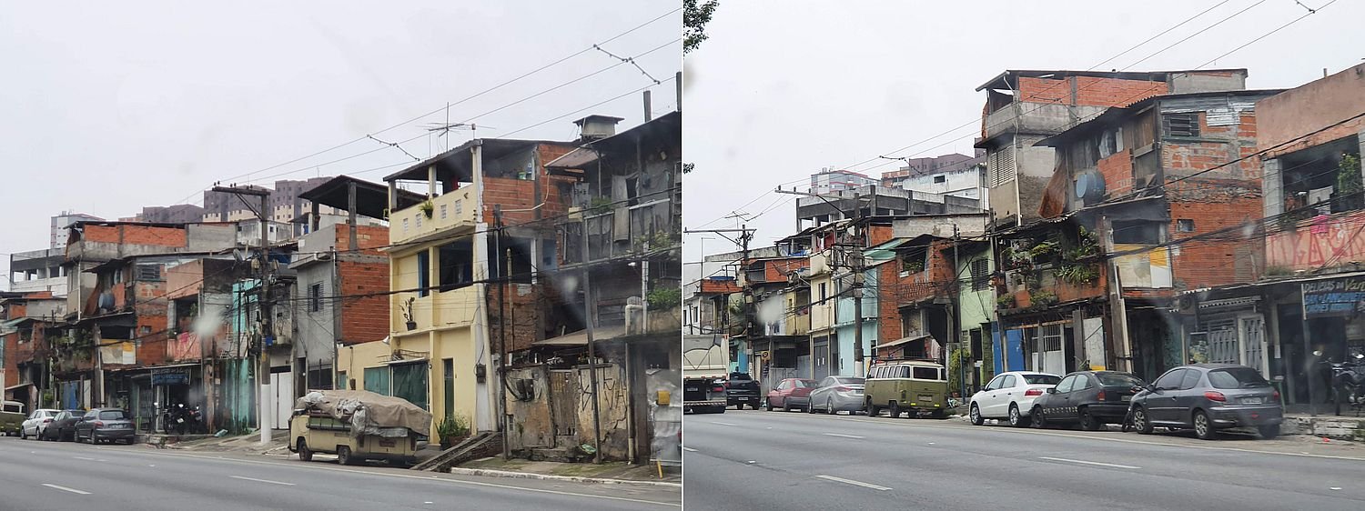 Favela an der Ausfallstraße in Sao Paulo