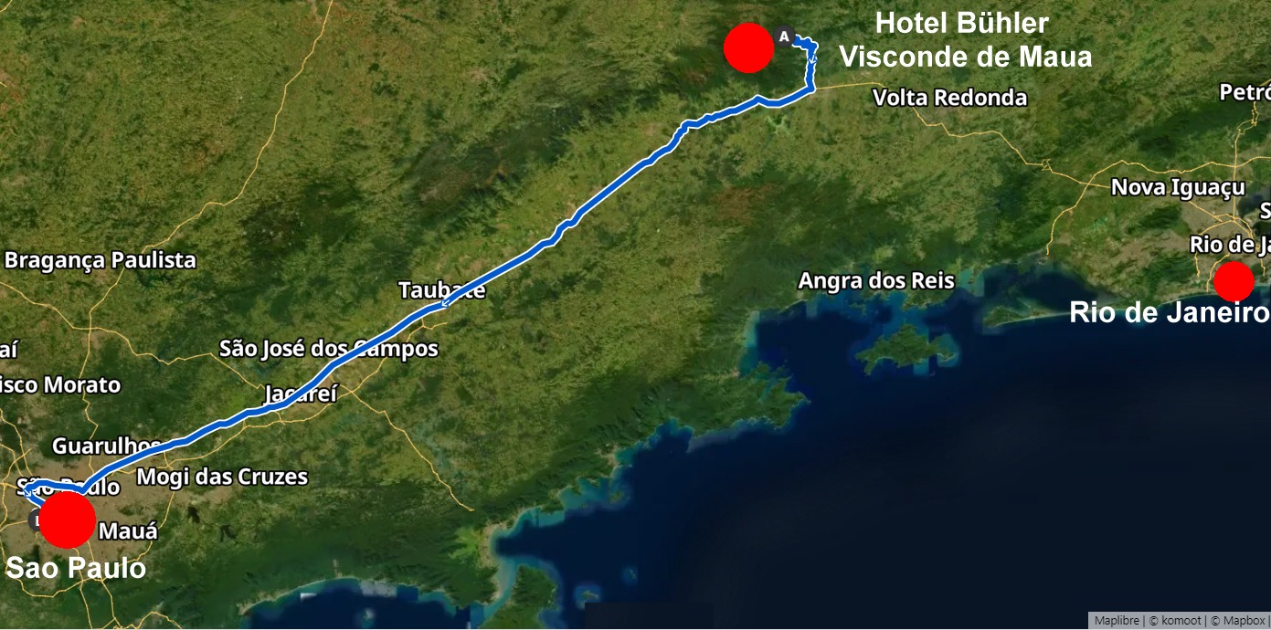 Heimfahrt von Visconde de Maua nach Sao Paulo