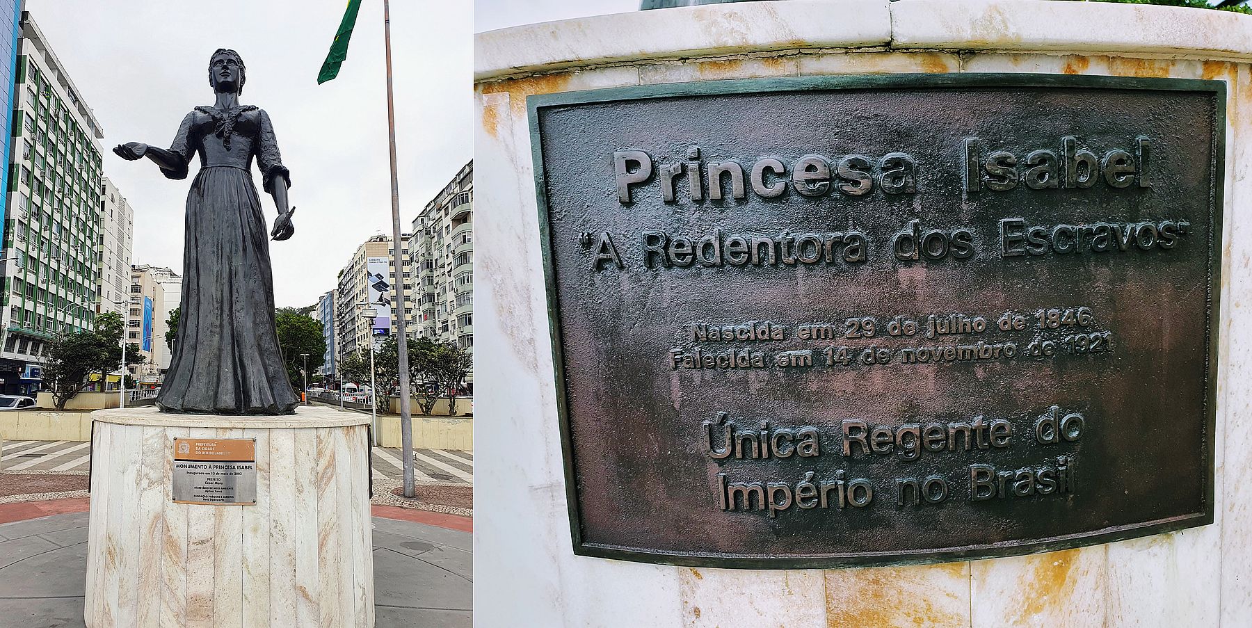 Isabella von Brasilien Denkmal in Rio de Janeiro