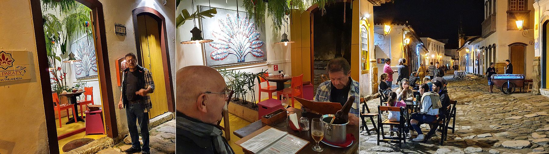 Paraty bei Nacht menschenleer Impressionen