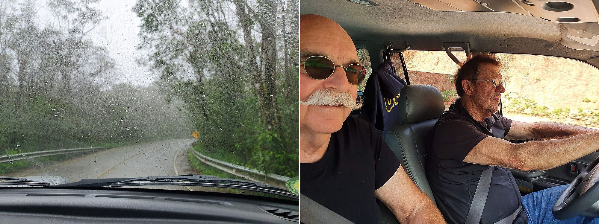 Unterwegs mit Regen und Sonnenschein