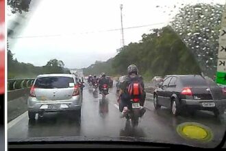 Motorradkuriere in Sao Paulo