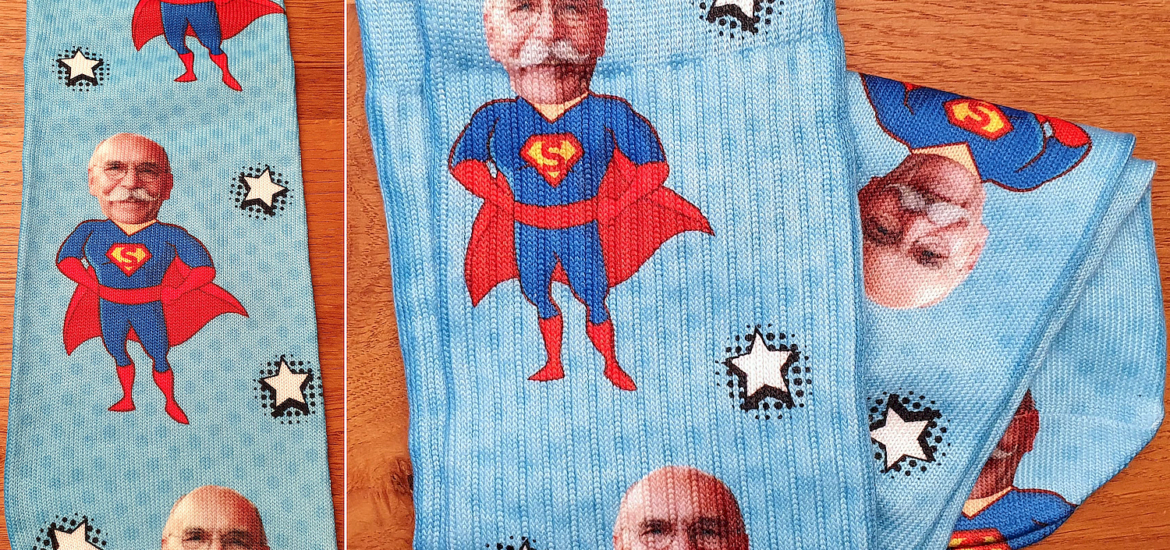 Socken Superman Werner Deck