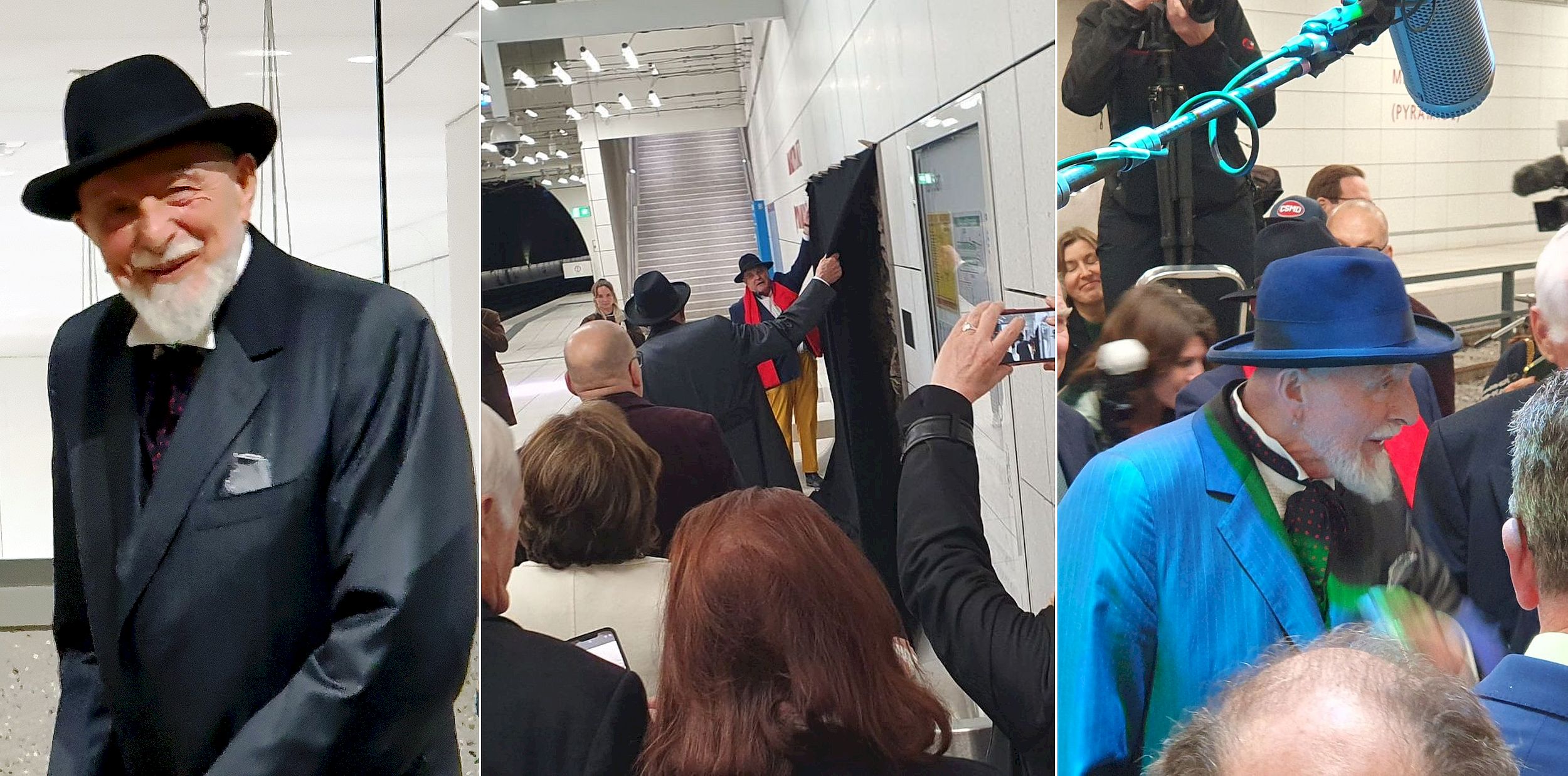 Markus Lüpertz bei Vernissage Genesis in Karlsruhe