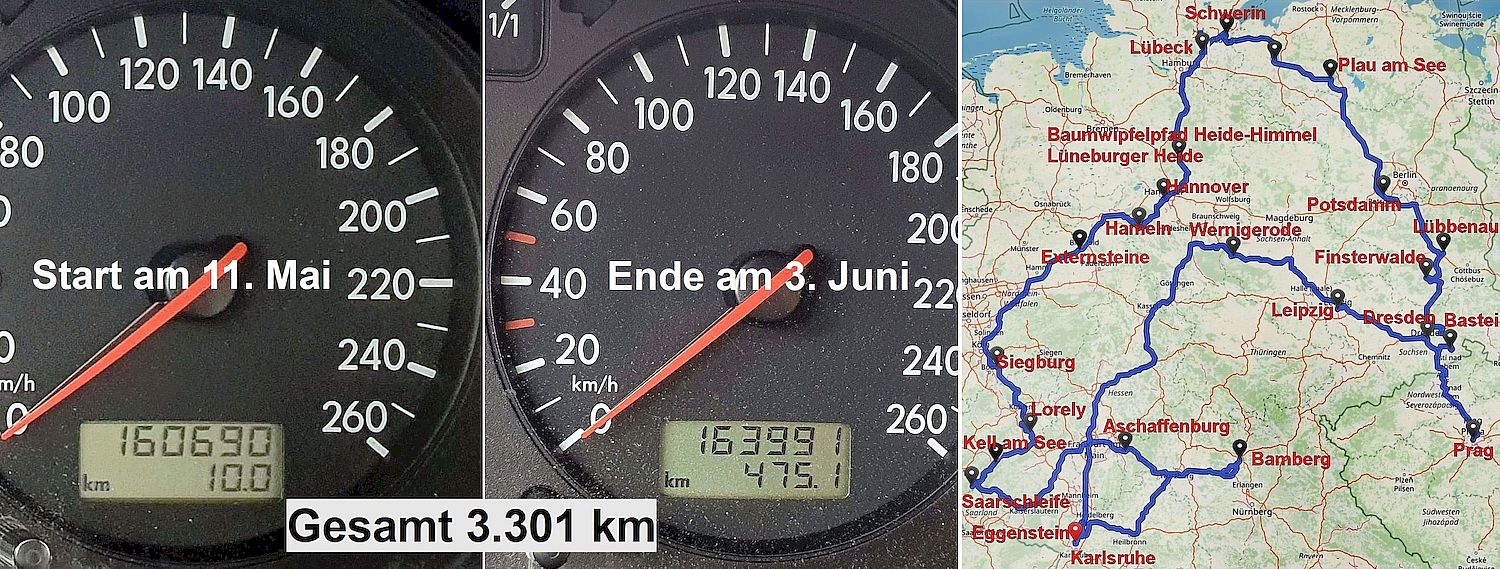 Zusammenfassung Deutschlandrundreise