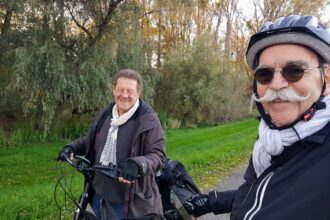 Peter und werner auf Radtour