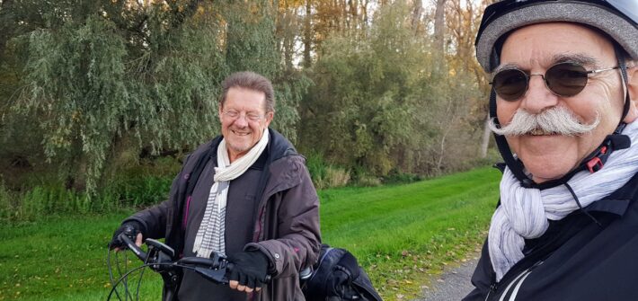 Peter und werner auf Radtour