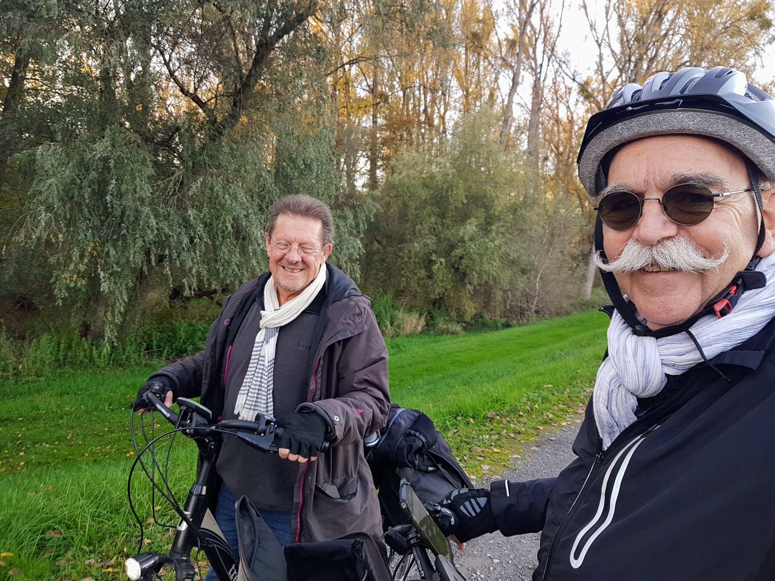 Peter und werner auf Radtour