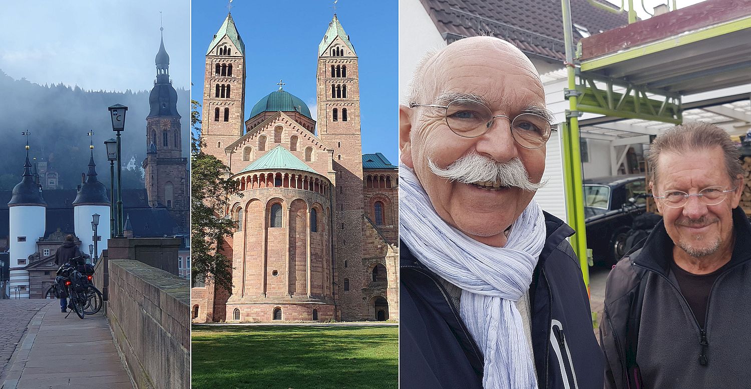 Letzte Touretappe der radtour Werner deck und Peter