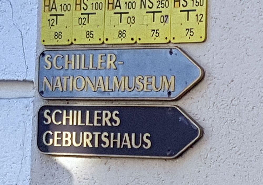 Marbach mit Schiller Geburtshaus