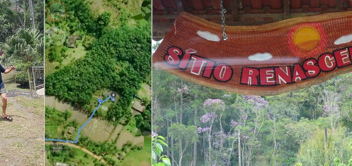 Begrüßung im Sitio im Urwald Brasiliens