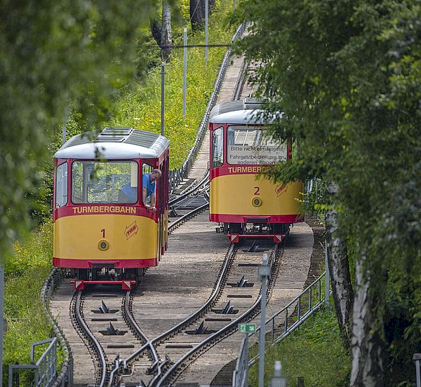 Die Turmbergbahn in Karlsruhe Durlach