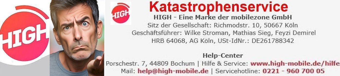 Jämmerlicher Kunden-Service von HIGH mobile