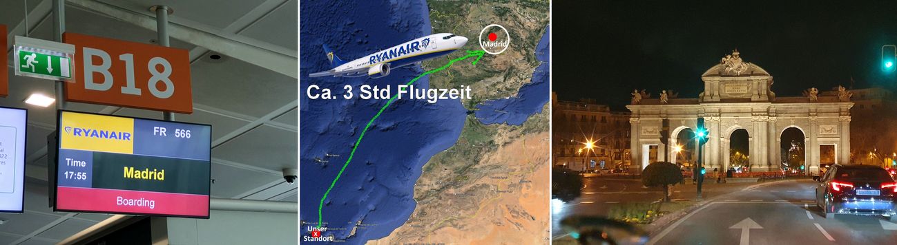 Flug nach madrid