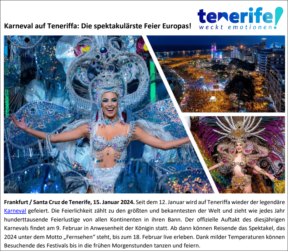 Karneval auf Teneriffa 2024