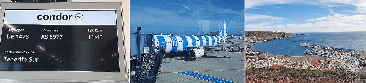 Unsere Anreise nach Teneriffa