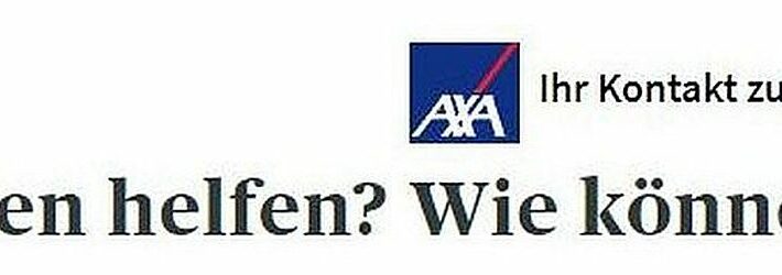 AXA fragt wie können wir Ihnen helfen